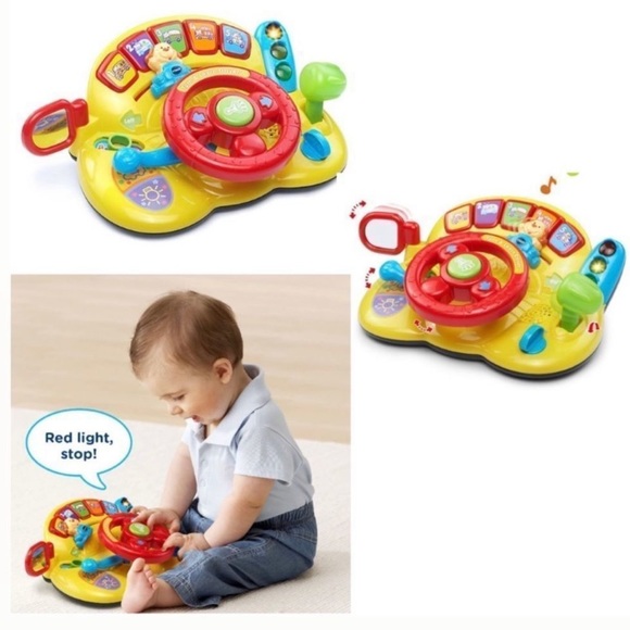 VTech Learn & Turn Driver, Yellow - Picture 7 of 14